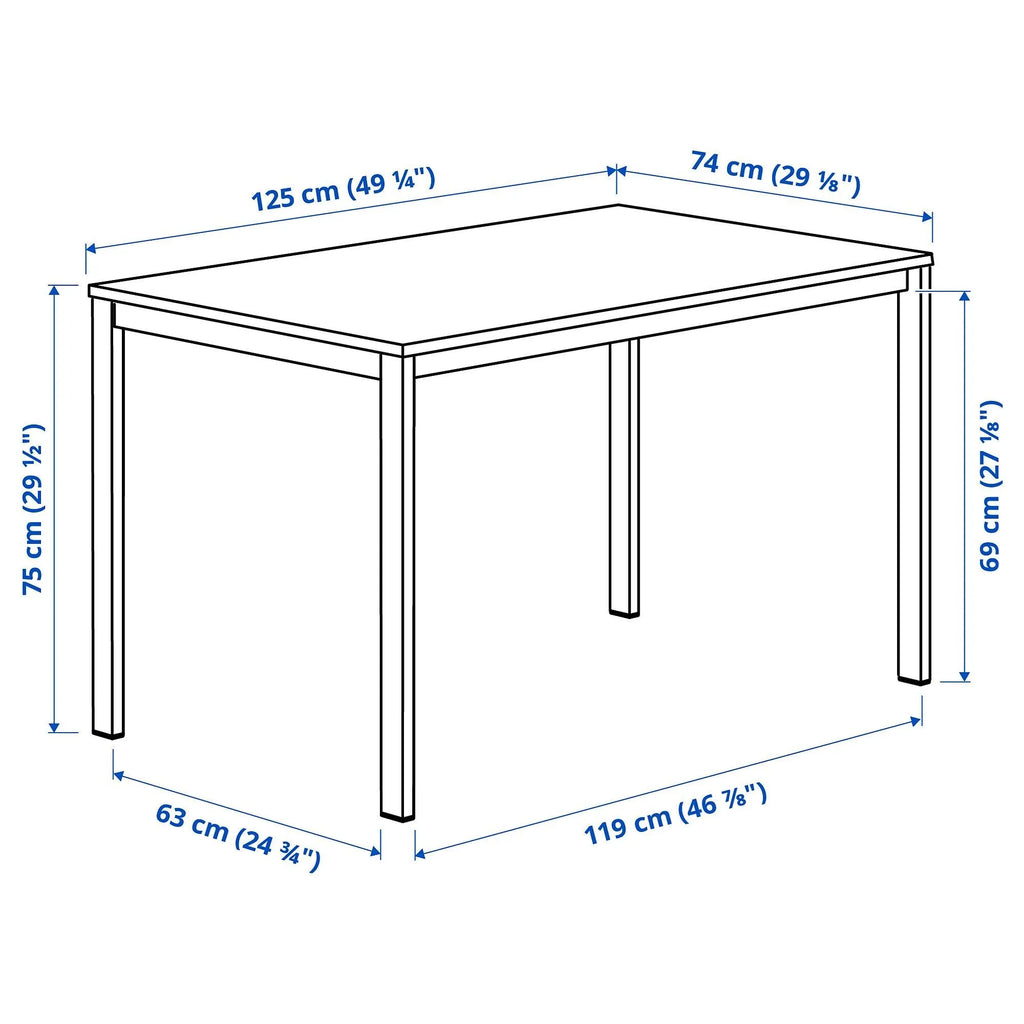 ميز طعام فيهال + 4 كراسي