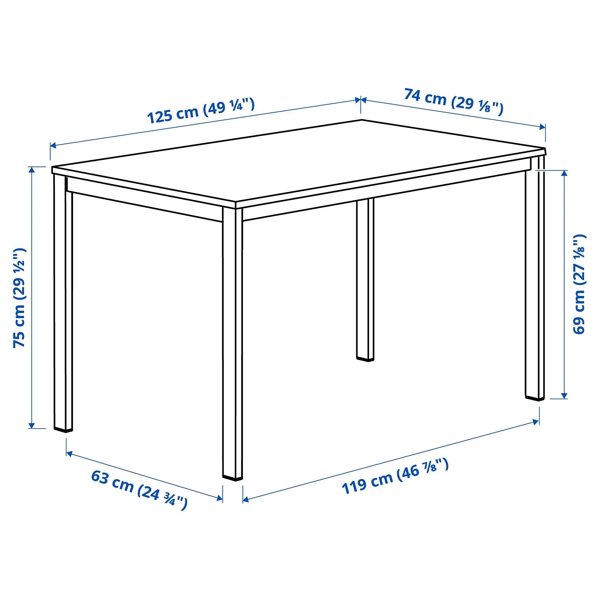 ميز طعام فيهال + 4 كراسي