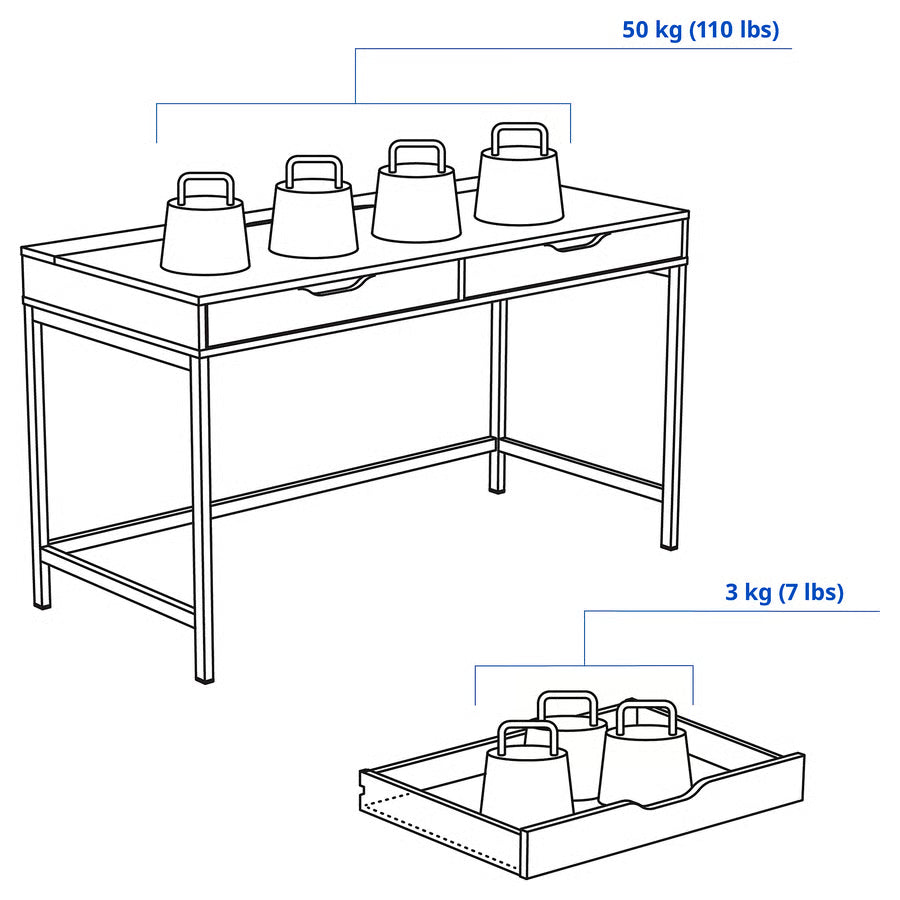 ميز مكتب اليكس ابيض