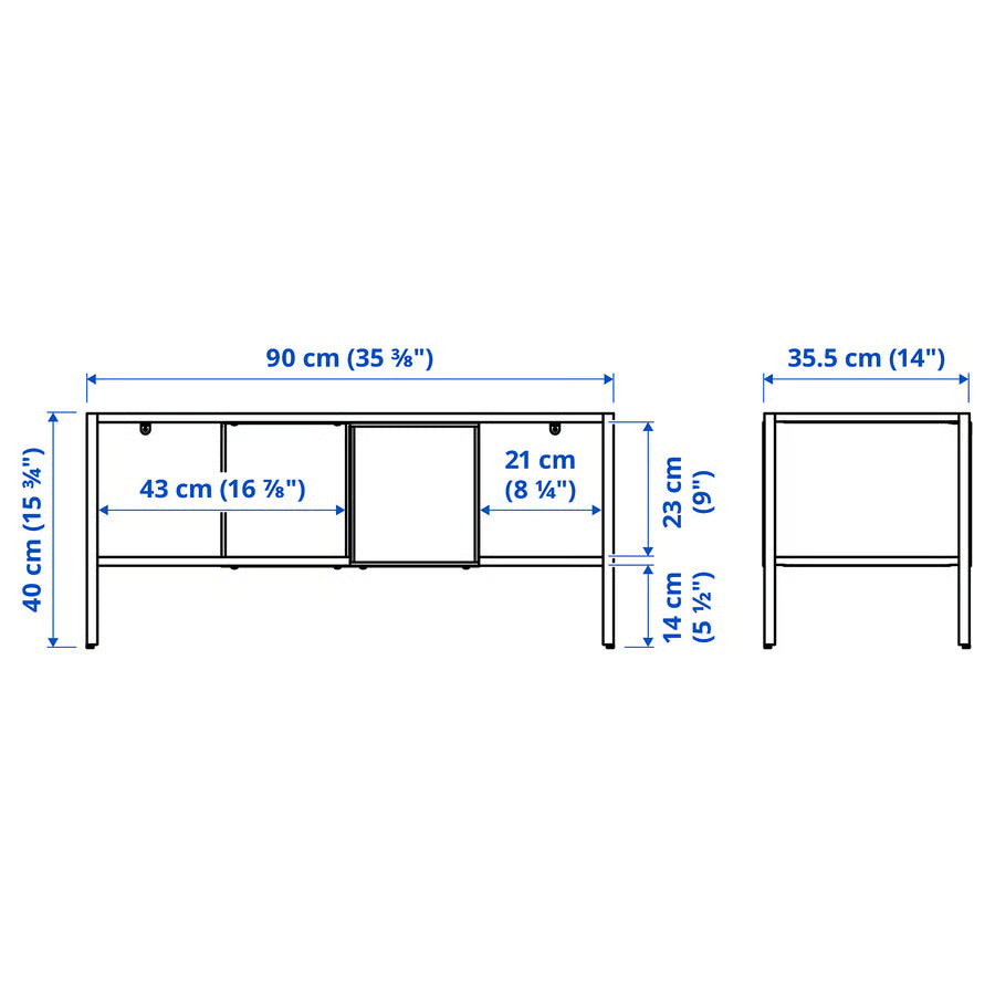 ميز تلفاز باجيبو ابيض