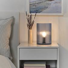 انارة زجاج شفاف زرقاء