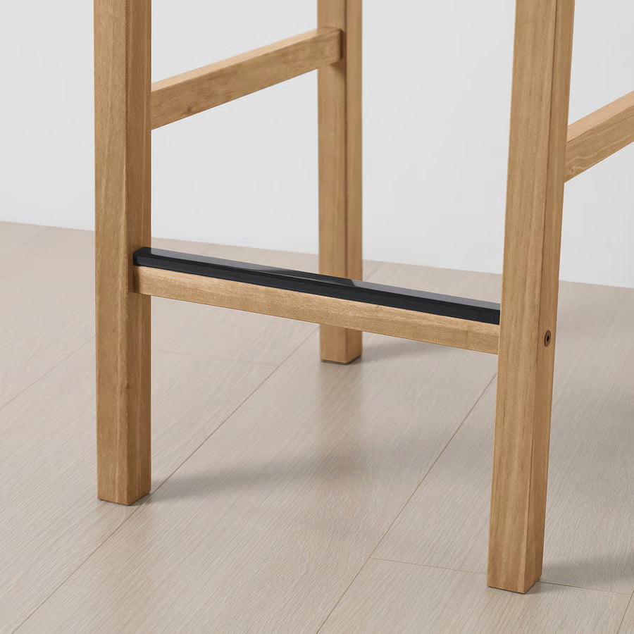 ميز طعام + 4 كراسي بار عالي خشبي