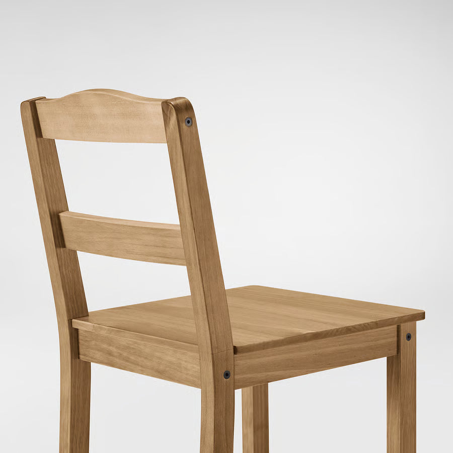 ميز طعام + 4 كراسي بار عالي خشبي