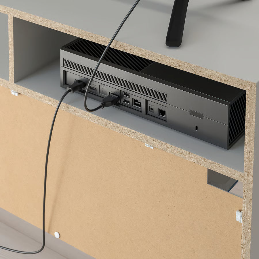 ميز تلفاز رصاصي